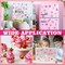 Mother's Day Foam Stickers, 300pcs Themed Hearts Tulip Flowers for DIY Craft Gift Cards Box Party Decoration